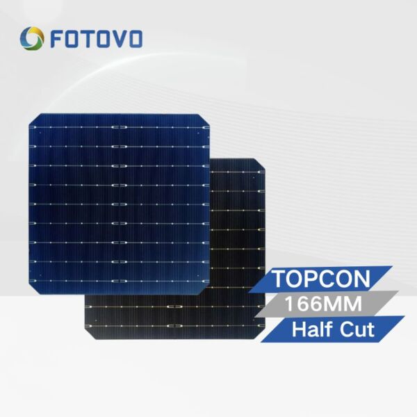 166mm topcon solar cell