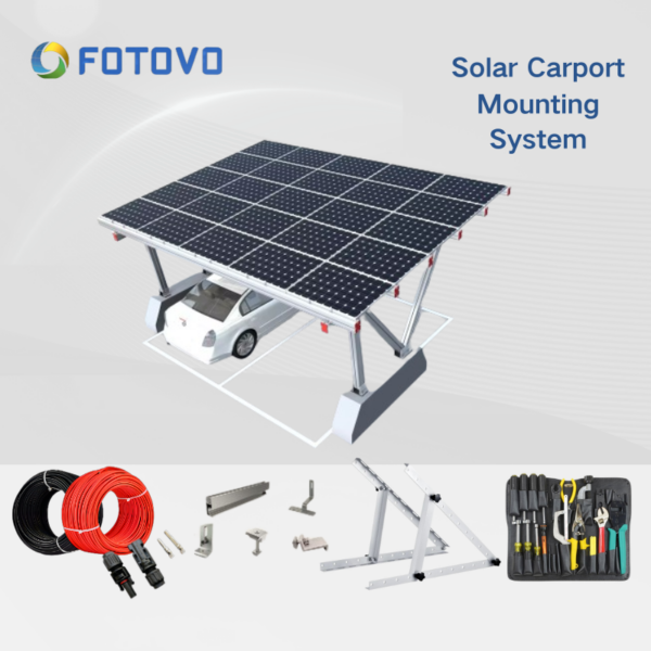 solar panel carport BIPV mounting system