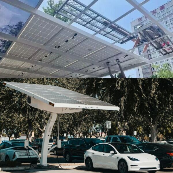 solar power carport installation