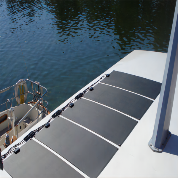 Flexible Solar Panel on a Boat