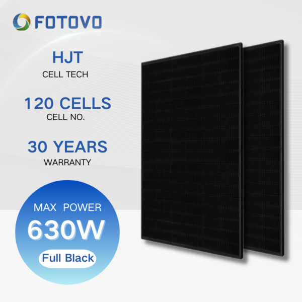 Full Black Solar Panel Main Features FH590-630-39V-MHB
